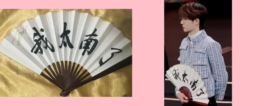 王一博 签名折扇 我太南了 (1)-tile