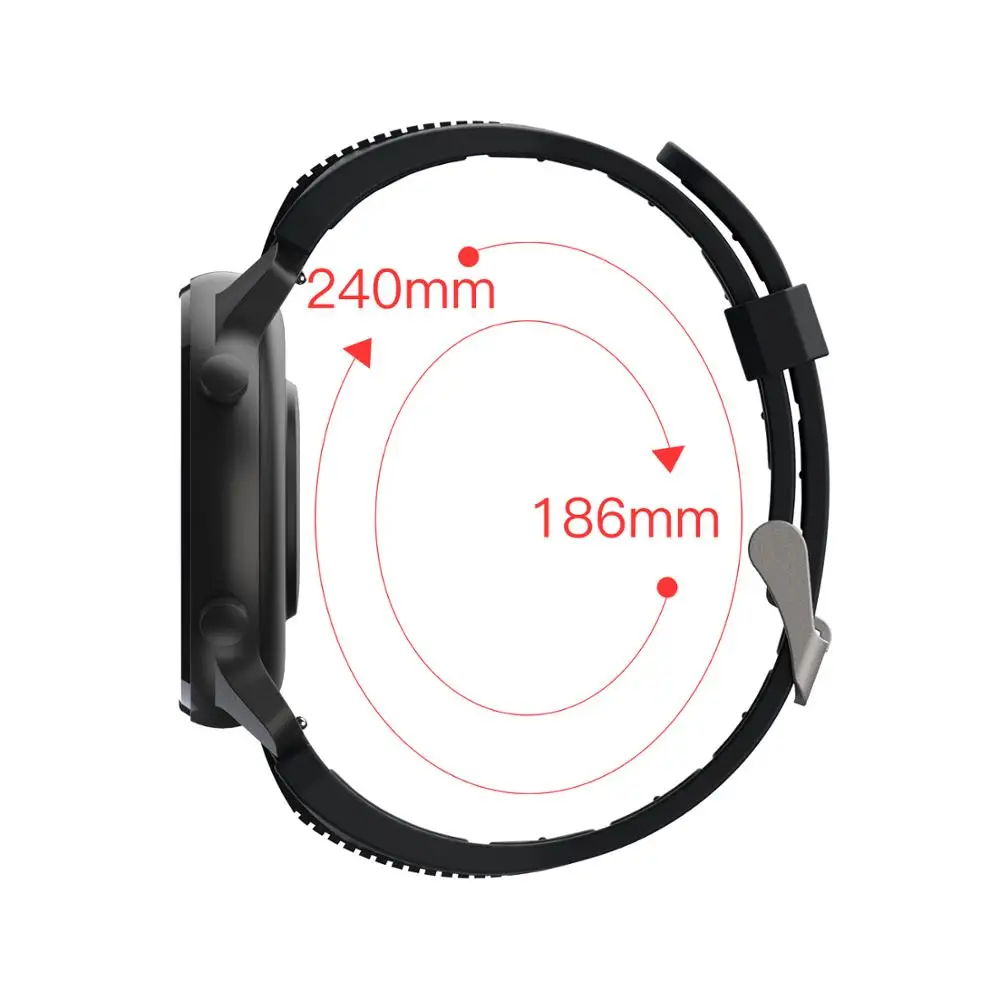 Силиконовый ремешок 22 мм для часов huawei GT/GT2 46 мм Magic Watch Pro высшего качества 20 часов браслет для huawei Watch 2 GT2 42 мм ремешок
