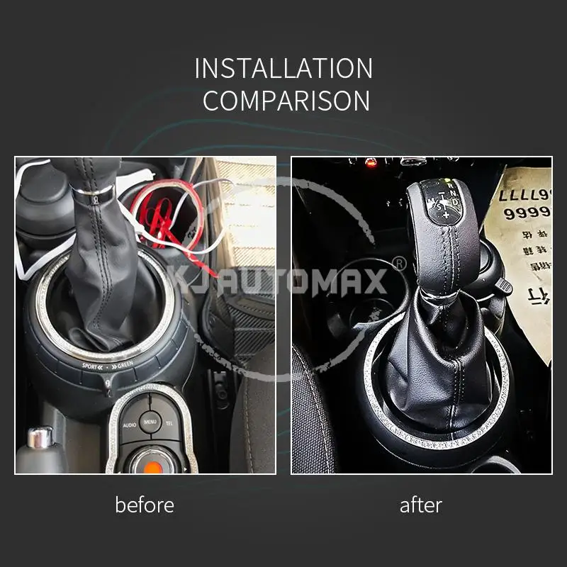 KJAUTOMAX для Mini Cooper R60 R61 Хрустальное металлическое кольцо для украшения