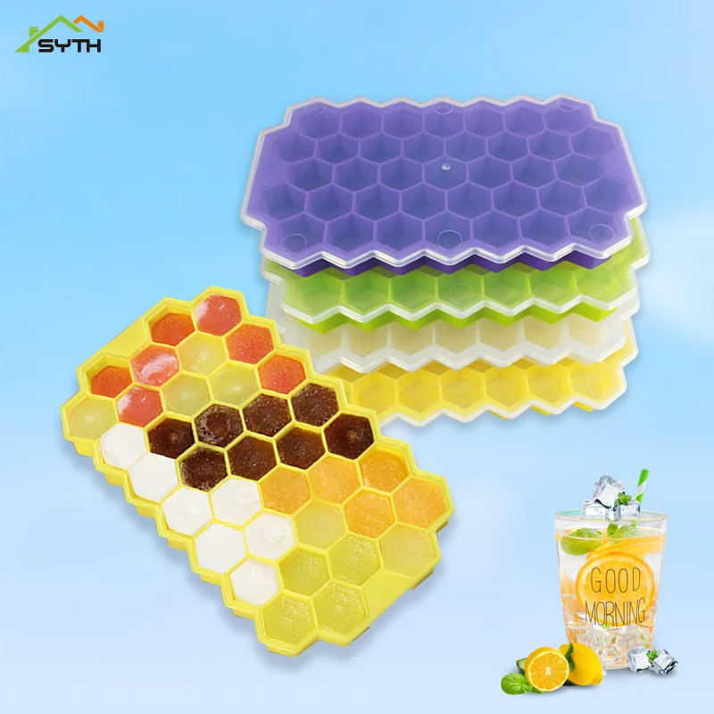

Ice Cube Easy-Release Silicone Honeycomb Ice Cube Molds Tray Cavity Ice Cube Mold Food Grade Flexible Ice Molds for Whiskey