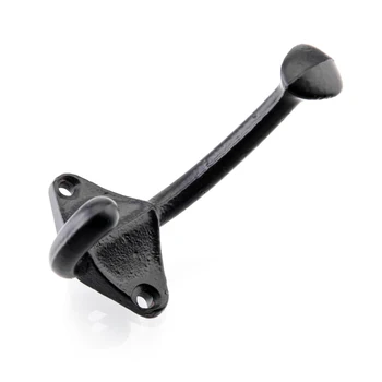 

5pcs Cast Iron One-piece Hook Black Modern Stainless steel hanger LB88