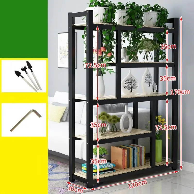 MODEL C Деревянные полки для стола Balkon Estante Para Plantas дерево Варанда горшок балкон полка открытый цветок стойки Dekoration завод Стенд - Color: MODEL C