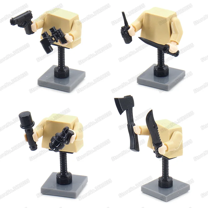 Legoinglys Military Figures WW2 Weaponas Collection Edition Building Block Assemble Army Set Soldier Moc Boy Christmas Gift Toys