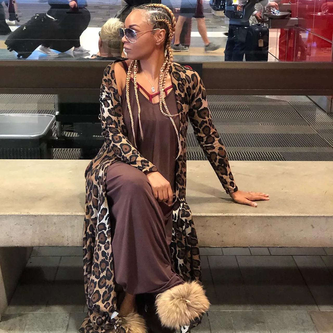 New windbreaker women's fashion temperament long-sleeved leopard print cardigan front jacket jacket blusas women's