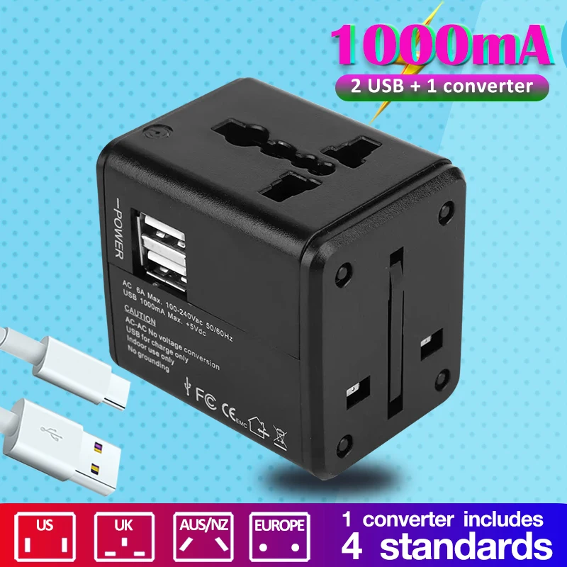 Бесплатный кабель, универсальный, для путешествий, AC power Stecker для samsung, для huawei, зарядное устройство, usb, quick 4,0, зарядка для телефона, портативный, быстрая зарядка
