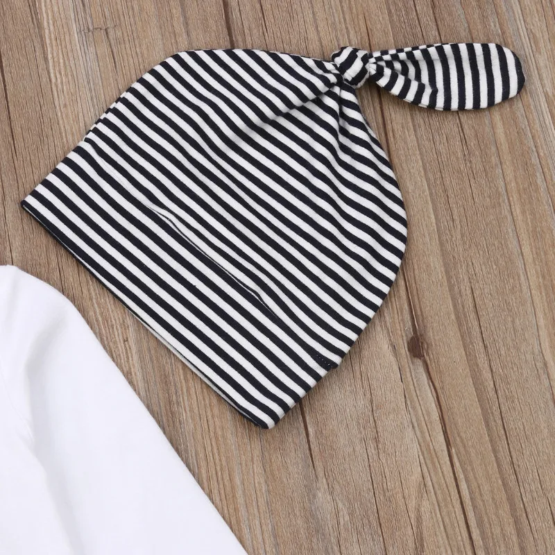 Emmababy, 3 предмета, боди с длинными рукавами и буквенным принтом для новорожденных мальчиков, штаны с изображением животных, шапочка, комплект одежды на осень