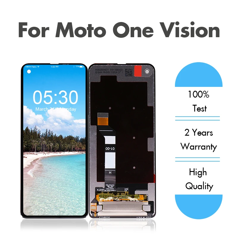 ЖК-дисплей для Motorola для Moto One Vision дисплей с сенсорным экраном в сборе для Moto P50 xt70lcd дигитайзер