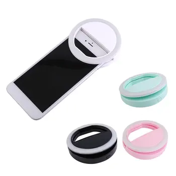 

Portable USB Charge Selfie Ring Light Flash LED Camera Phone Auto Flash Ring Light Enhancing Photography for iPhone Smartphone