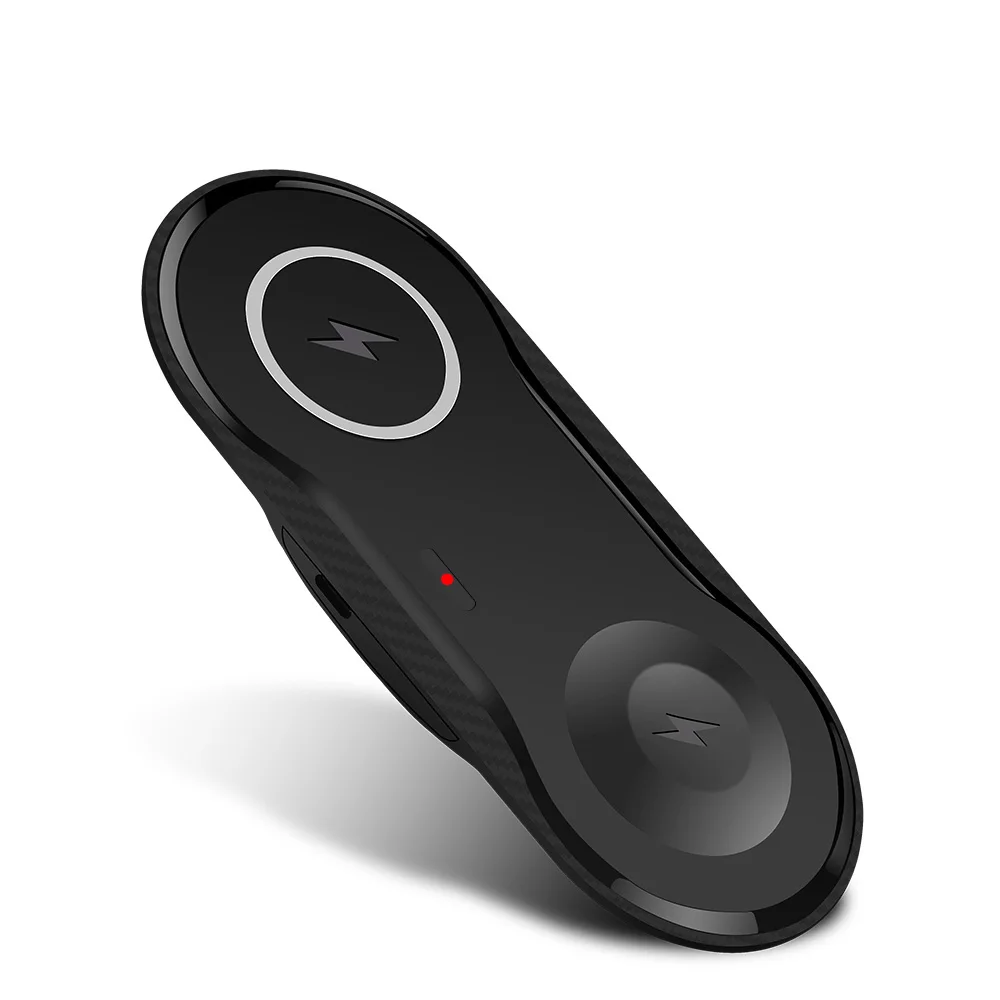 Черный DCAE 2 в 1 Qi Беспроводное зарядное устройство для Airpods Apple Watch 5 4 3 2 1 iWatch 10 Вт Быстрая зарядка для iPhone 11 Pro XS XR Max X 8 - Цвет: Черный