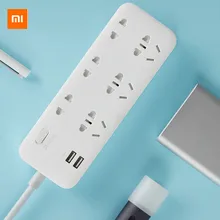 Xiaomi Mijia ZMI шестипозиционный патч Панель с 2 портами USB 18W быстрая зарядка 6-значный цифровой национальных Стандартный Джек 18 Вт Быстрая зарядка