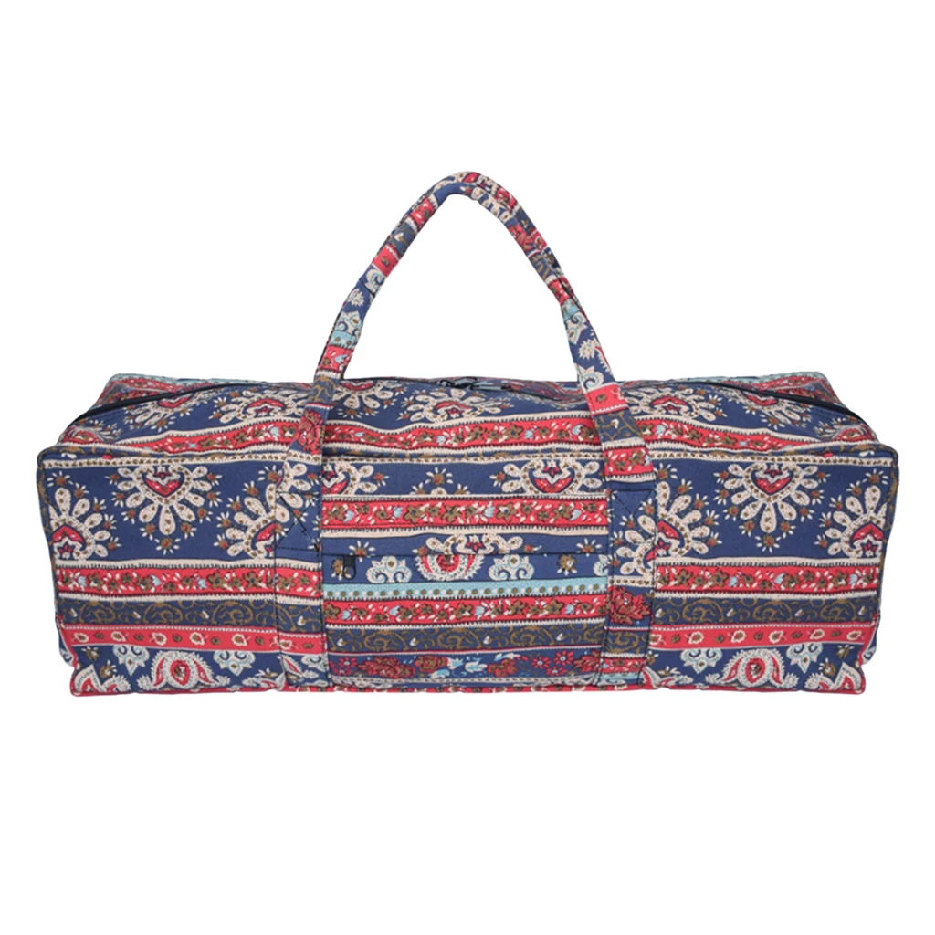  Yoga Bag Canvas Fitness Bag Yoga Mat Carrier Yoga Bag Full Zipper Perfect Gifts for Yoga Men Large Capacity Travel Gym Bag