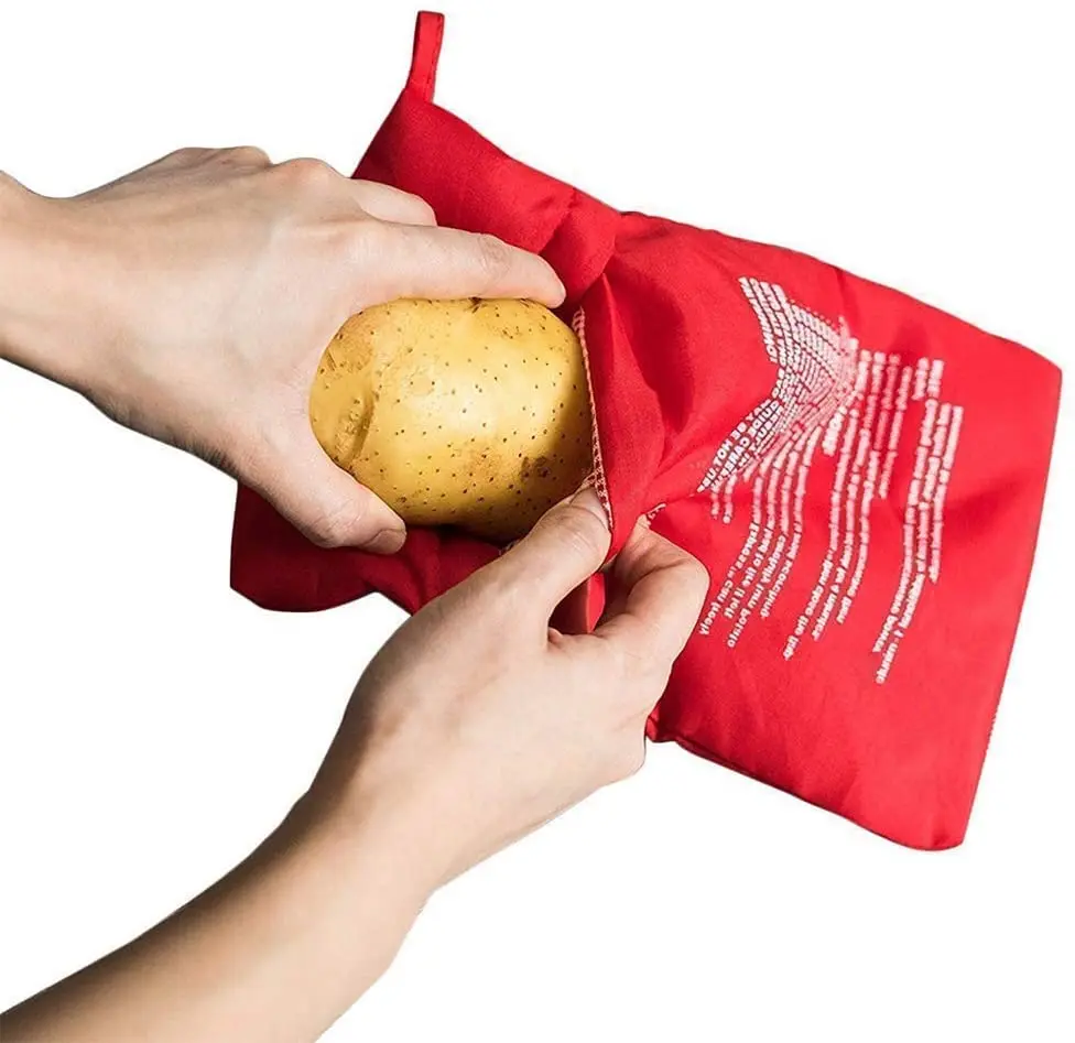 Washable Cooker Bag Convenience Microwave Oven Potato Bag Easy To Cook Pocket Fast Baked Potatoes Rice Pocket Kitchen Gadgets