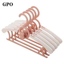 

5/10/20 PCS Kids Clothes Hanger Racks Adjustable Plastic Display Hangers Windproof Non-slip Coats Hanger Baby Clothing Organizer
