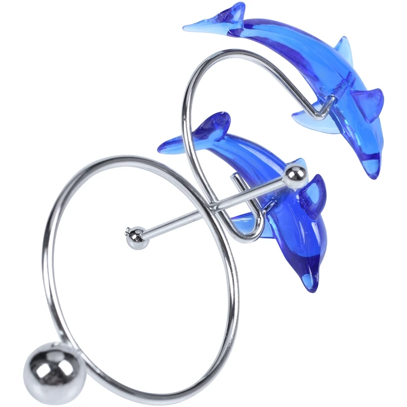 Dolphins Kinetic Art Balancing Decompression Toy Decompressive Science Psychology Home Office Decor