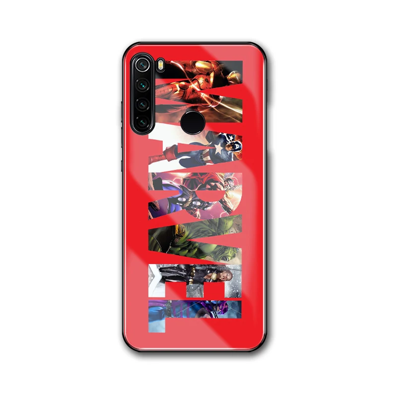 Для Xiao mi redmi note 7 Чехол из закаленного стекла Marvel чехол для телефона для redmi note 5 6 Xiaomi mi 5S 6x8 Lite mi 9 se mi x 2s DIY Чехол - Цвет: 42