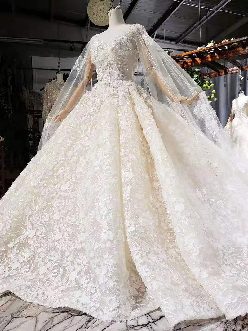 HTL731 арабское роскошное свадебное платье со съемным шлейфом вечернее платье без спинки свадебное платье принцессы robe de mariee princesse de Роскошные