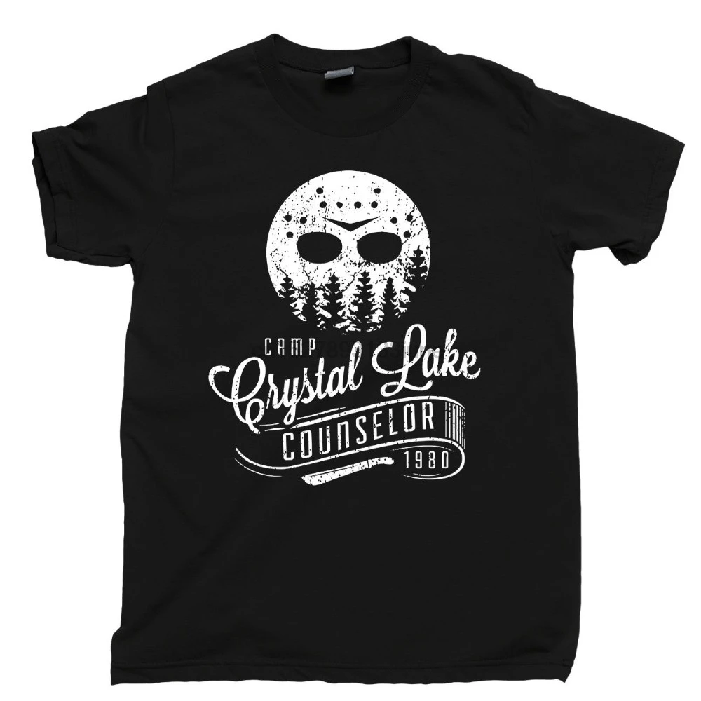 Camp Crystal Lake consultant Футболка Джейсон Хоккейная маска Tgif мачете футболка дизайн для