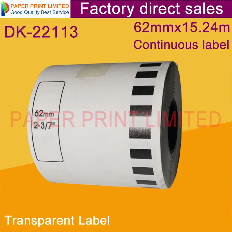 Kompatibel Label Bening Transparan Stiker Dk 22113 Dk 22113 ...