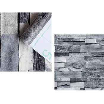 

Stone Rock Wall Background Modern Sticker Peel-and-Stick Home Living Room Decor Or Decorating Bathroom, Dining Room