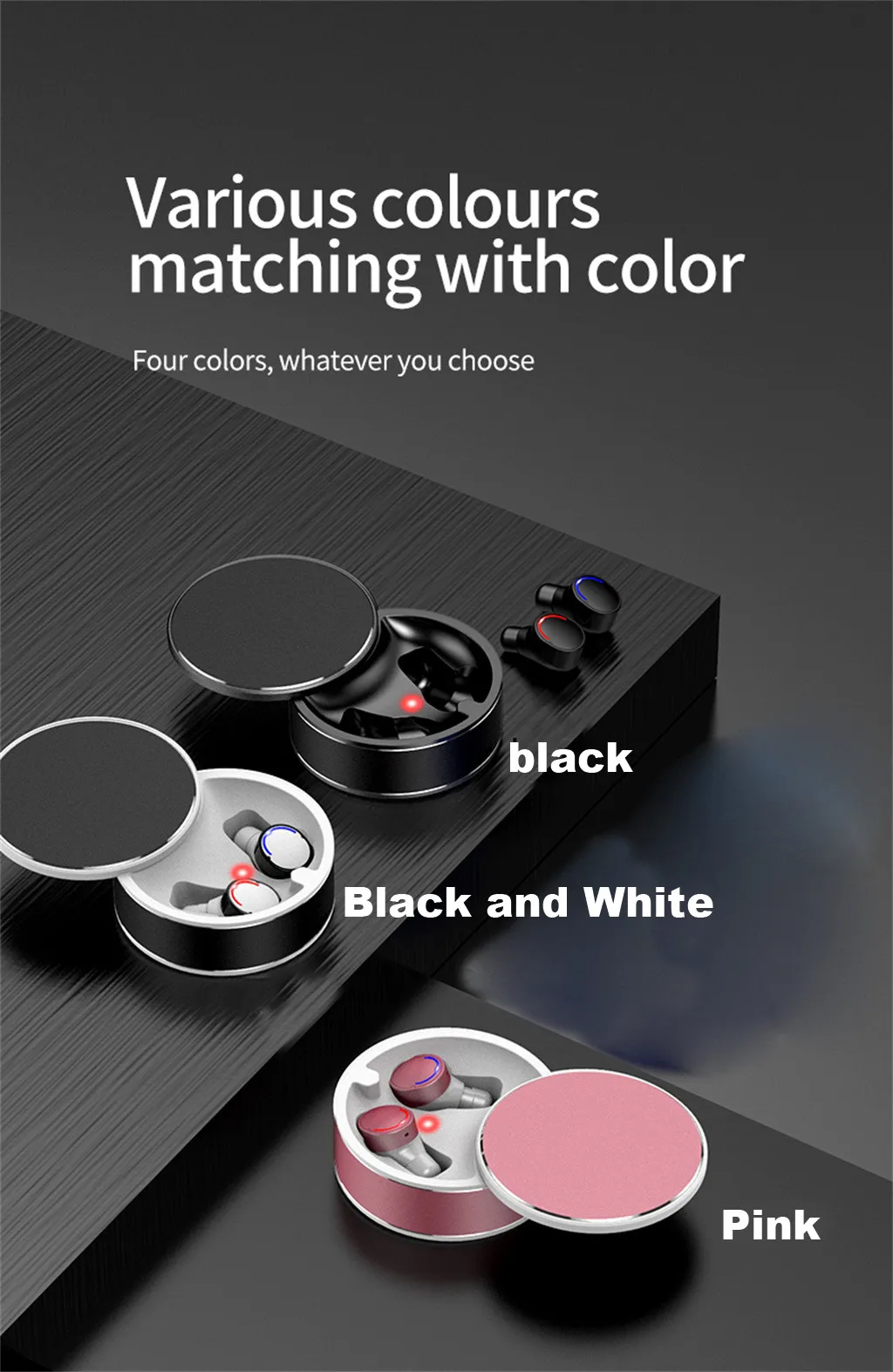 Мини Bluetooth 5,0 Беспроводные водонепроницаемые наушники-вкладыши стерео наушники HiFi Звук для iPhone для Android и iOS Телефон