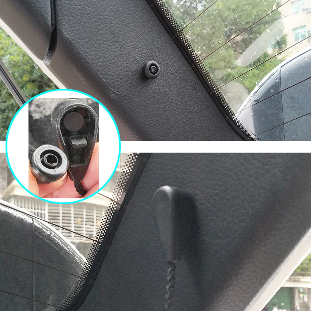 PiLiHuo 2X Intérieur Sun Visor Clips Clips Fixer Clip Support Porte-Crochets Hanger//Fit pour Nissan Qashqai J10 Dualis 2007-2013 //