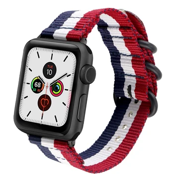 

Strap for Apple watch band 5 4 44mm 40mm Sport Nylon correa 3 2 1 42mm 38mm iwatch band wrist Bracelet belt watch Accessories