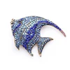 Wuli&baby Sparkling Rhinestone Fish Brooches Women Metal 3-color Flat Fish Office Casual Brooch Pins Gifts ► Photo 2/5