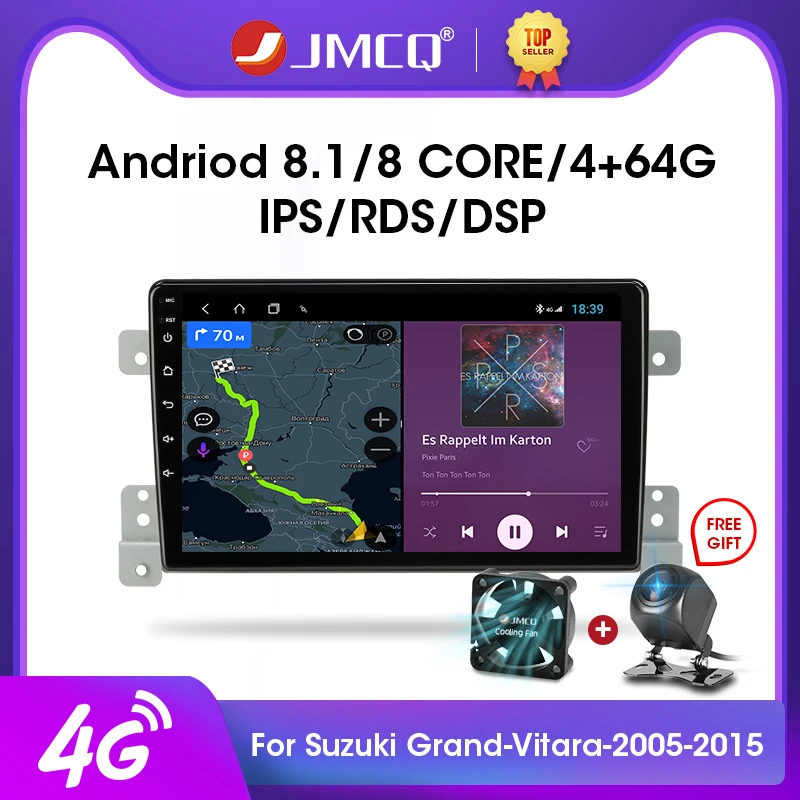 JMCQ 9 &quotAndroid 0 2G + 32G 4G WiFi DSP автомобильный Радио мультимедийный видео плеер для Suzuki