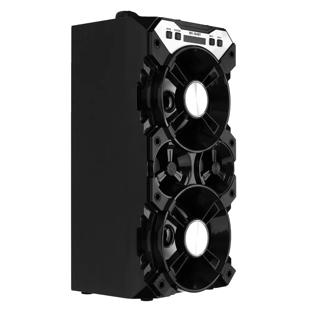 Bluetooth бас динамик беспроводной портативный Bluetooth стерео супер бас динамик с USB/TF/FM радио Музыкальный плеер динамик# D1