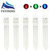 50pcs 5mm RGB LED Diffused Diode Light Common Anode/CATHODE Tricolor Red Green Blue 5 mm LED Emitting Diode Lamp Wide Angle ► Photo 3/6