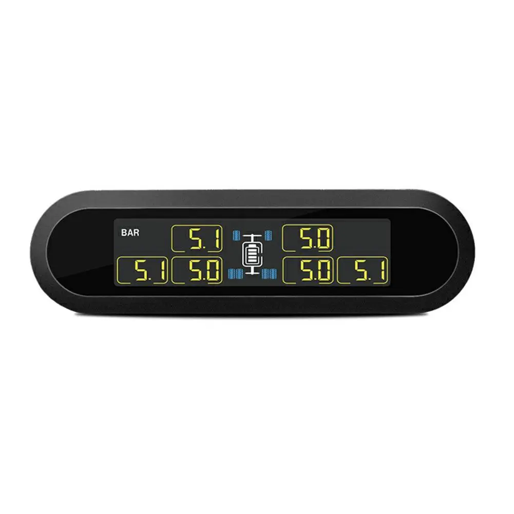 HiMISS TPMS система контроля давления в шинах Супер lcd универсальная для 6 колес автобуса Ван с 6 датчиками