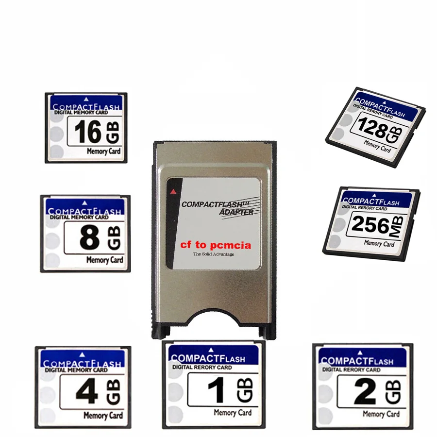 Высокое качество, новая OEM cf карта 128MB 256MB 512MB 1GB 2GB 4GB 8GB 16GB 32GB+ pcmcia+ карта для CNC IPC числового управления