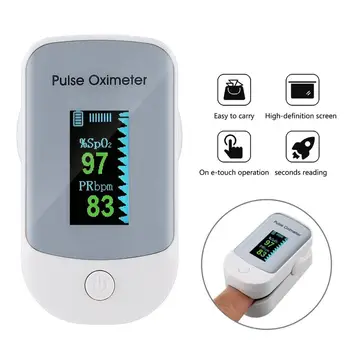 

Finger Tip Pulse Oximeter Meter Spo2 Heart Rate Monitor Blood Oxygen Saturation New Oled Oximeter for Household Use