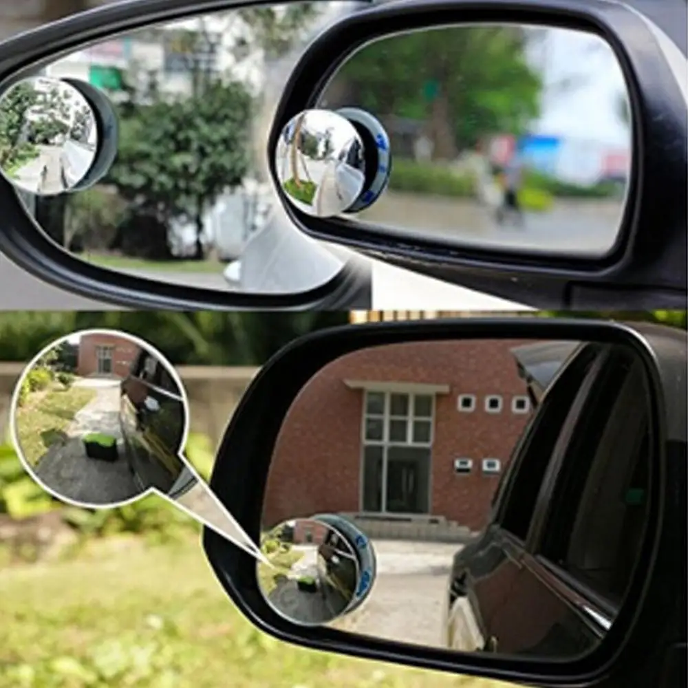 4 Pack Blind Spot Convex Mirror For SUV Cars Rust Resistant Wide Angle 360 Rear
