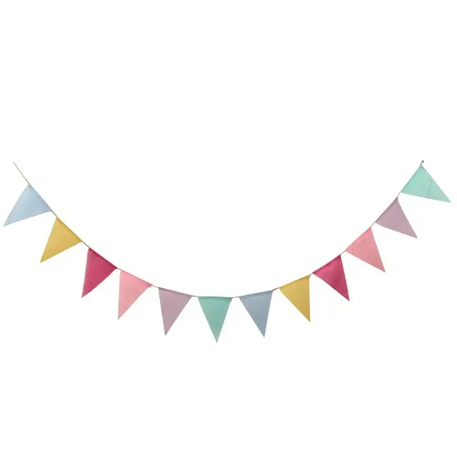 Imitation Linen 6 Color Colored Pennants European Wedding