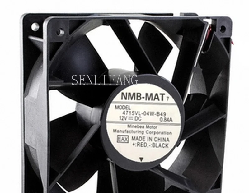 

Free shipping Original 4715VL-04W-B49 12V 0.84A 12038 120 * 120 * 38MM 12CM 3pin bearing cooling fan