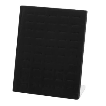 

50 Slots Velvet Ring Display Jewelry Holder Retail Showcase Stand