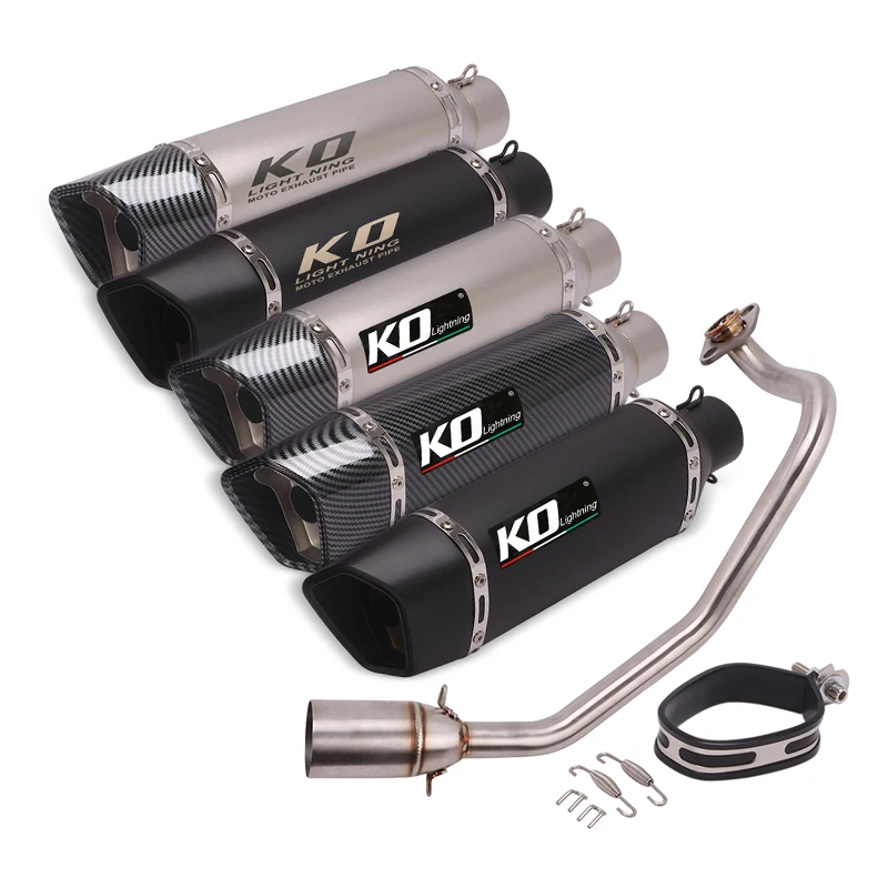 Escape Motorcycle Exhaust Front Link Tube And 51mm Vent Pipe Stainless Steel Exhaust System For Honda ADV 150 All Years