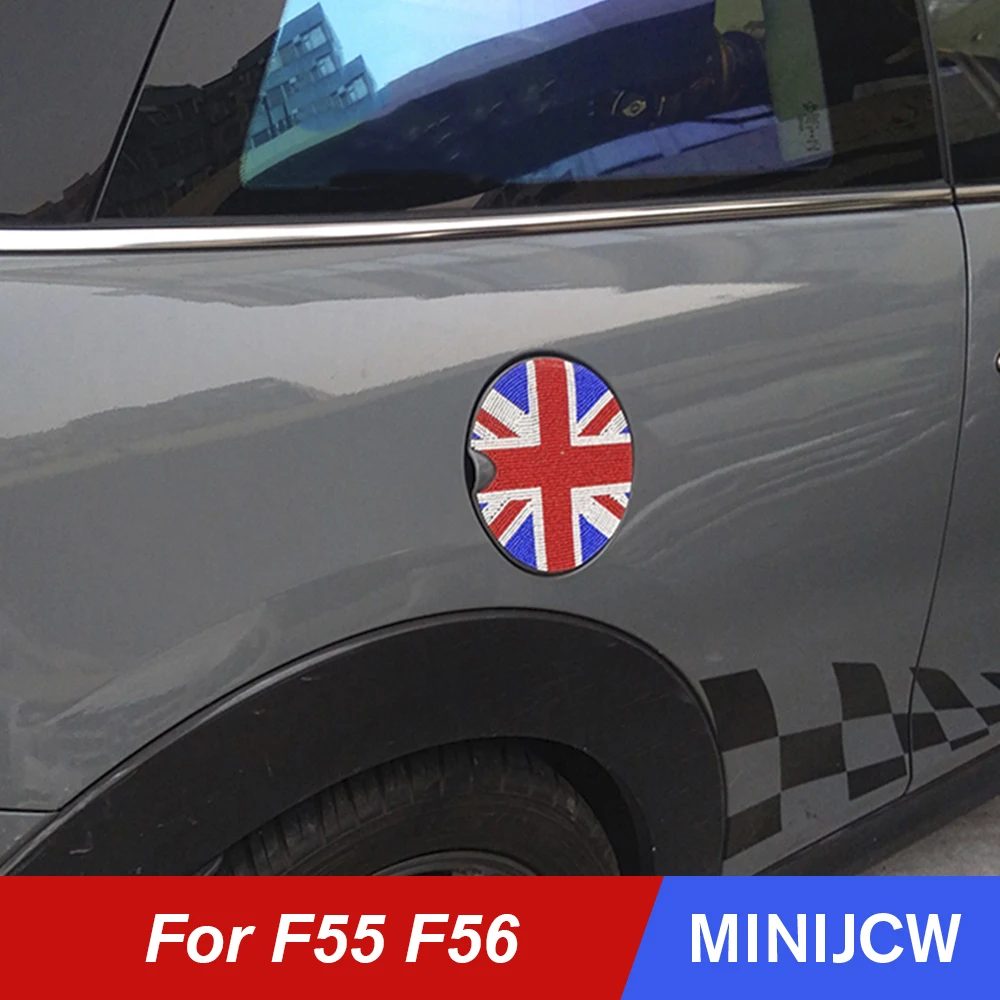 

Car Styling Fuel Tank Cap Crystal Stickers Cover Decorations For Mini Cooper One JCW Hatchback F56 F55 Car Accessories