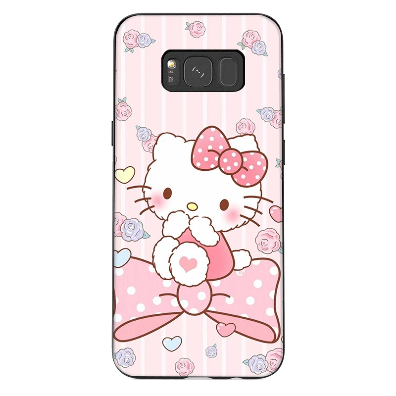 Чехол для телефона Samsung J6 A70 A60 A50 A40 A20 A30 A10 A7 A6 A5 A3 A8 A9 милый чехол Hello