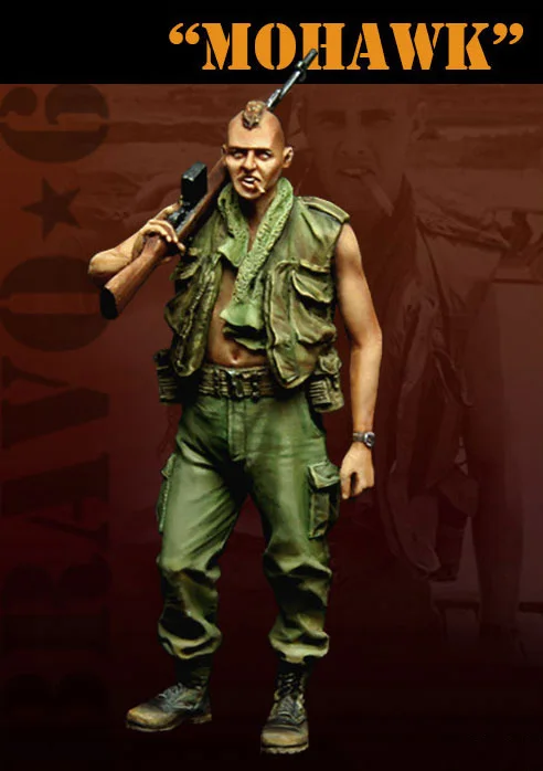 Modelo de soldado de resina fundido a presión 1:35, soldado de peinado Punk  Mohawk del Ejército de los Estados Unidos, hecho a mano, WWII, envío  gratis|Figuras de acción| - AliExpress