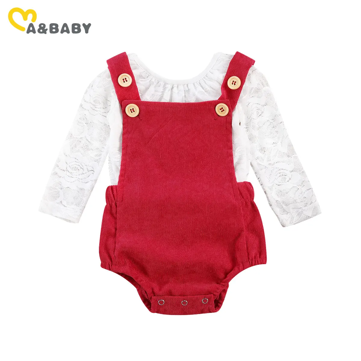 Ma & Baby/Рождественский комплект одежды для новорожденных девочек 0 18 месяцев белый
