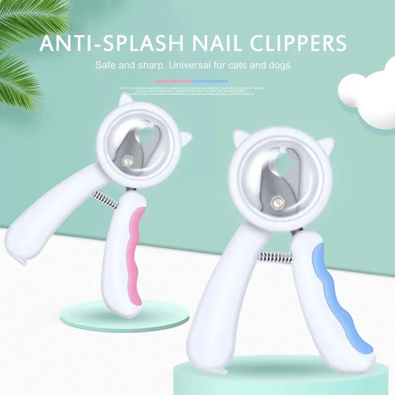 

Cat Grooming Pet Nail Clipper Professional with File Effective Anti-splash Cat Nail Clipper Dog Nail Grinder Safety Nail Scissor