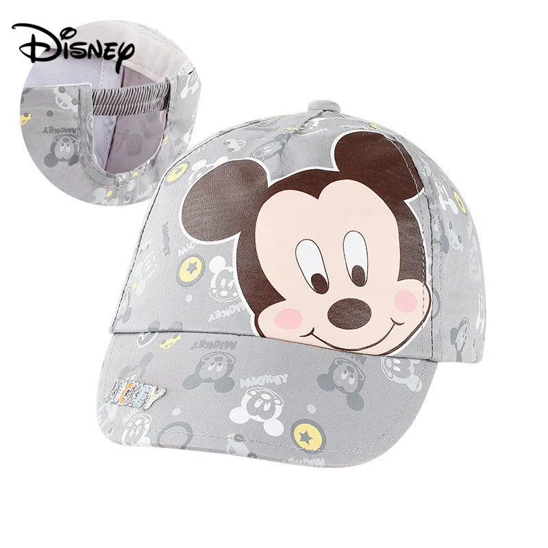 Disney детская шляпа Микки вышитые демисезонная Бейсболка Лето Осень детская Милая шапочка хип хоп капюшон