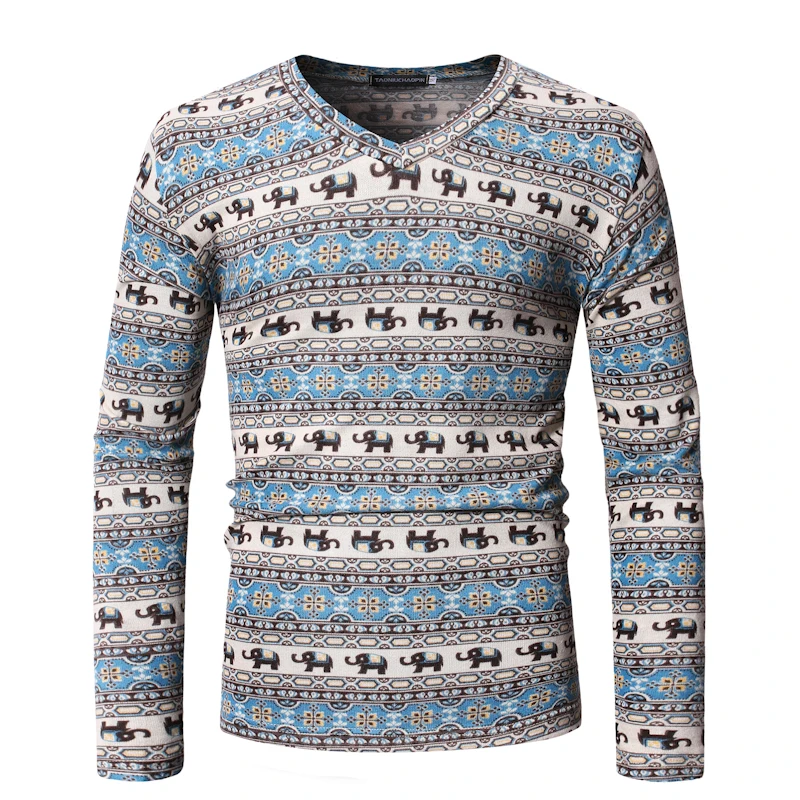 

T Shirts Summer Hot Sale Men T-Shirts Casual Fashion Male Long Sleeves Printed 3D Hip Hop Nightclub Personality New