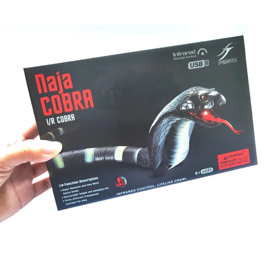 RC змея Naja Cobra Viper пульт дистанционного управления игрушка инфракрасная имитация животного Новинка трюк ужасающий озорство Шутка Подарок