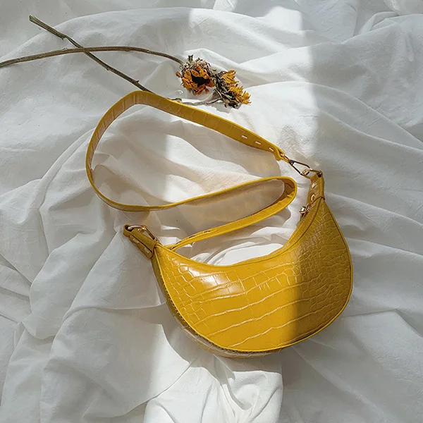 yellow Седельная через плечо сумка женская Корейская Милая PU Hobos черный кошелек сумка женская высококачественная повседневная Carteras Y кошелек Mujer - Цвет: yellow