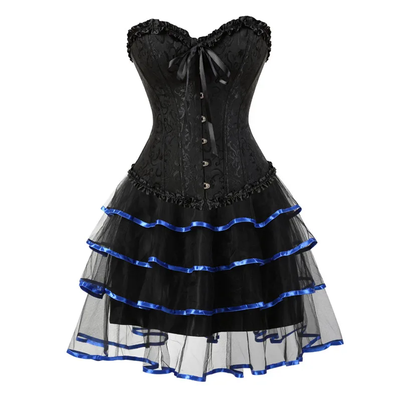 Overbust Corset Dress Layered Design