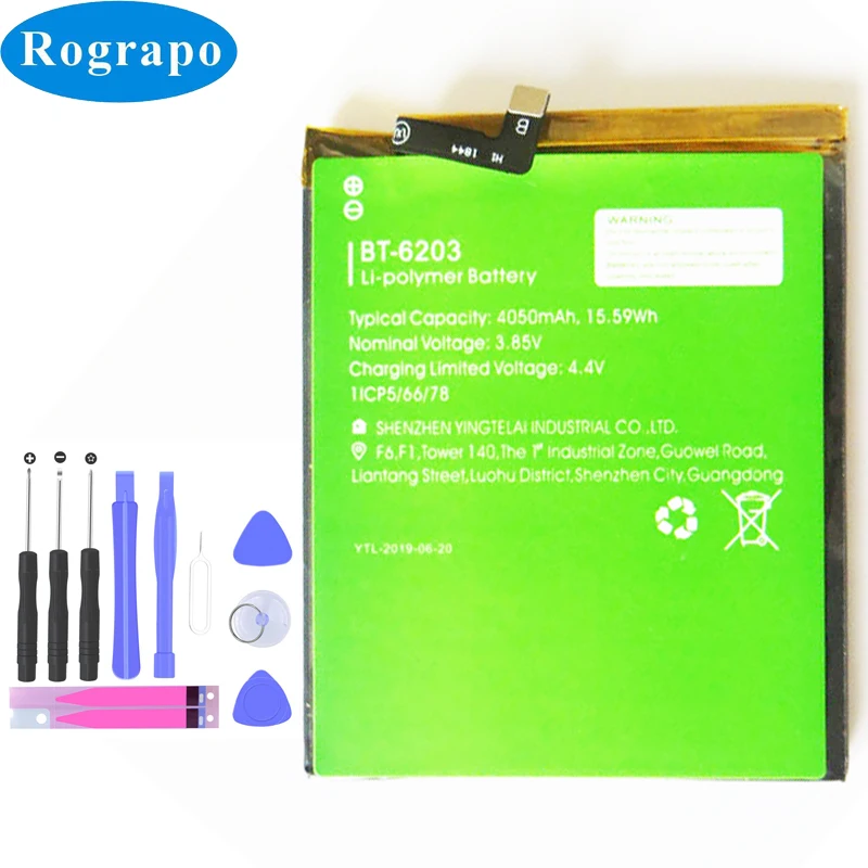 

New 4050mAh BT-6203 Original Replacement Battery For Leagoo S10 BT 6203 Smart Mobile Phone Batteries