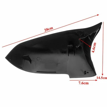 

Exterior Rearview Mirror Cover Left/right 2pcs Protector Accessories Decor Black Side